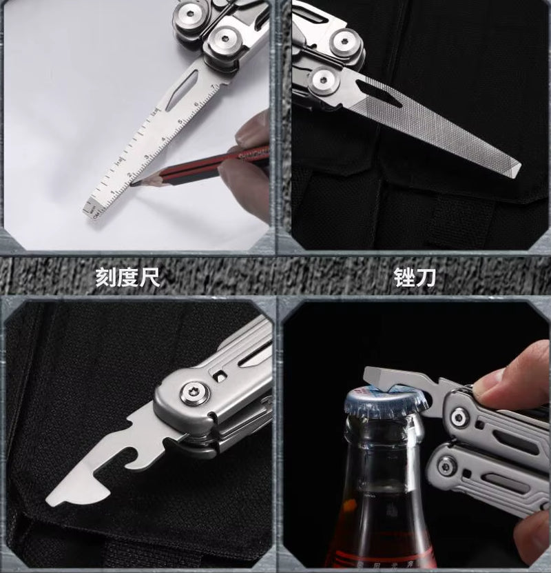 Daicamping DL10 Pocket Multi-Function Folding Knife and Plier Tool Set for Outdoor EDC and Survival Gear
