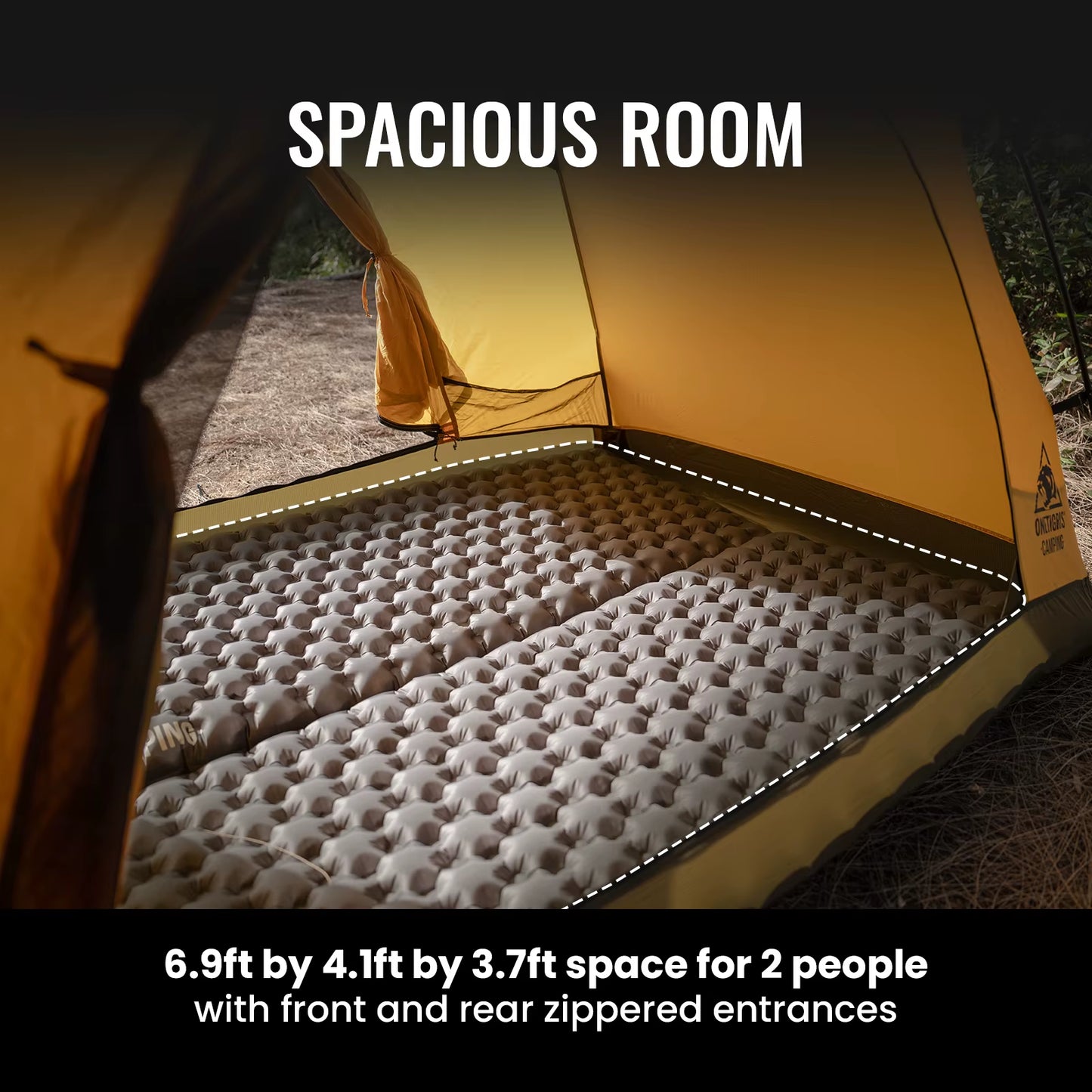 Stella Camping Tent 4 Season 2 Person Tourist Tents Lightweight Double Layer 3000Mm Waterproof Outdoor Hiking Beach
