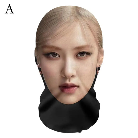 Full Face Mask Interesting 3D Printed Seamless Simulation Mesh Mask for Men Women 박채영 Apt Songs Party Supplies Cosplay Props