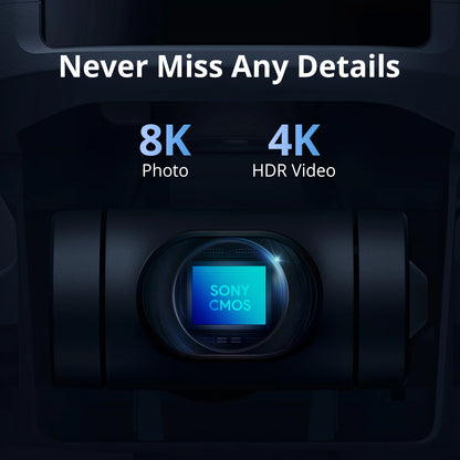 ATOM 2 Camera Drone, 4K HDR Video, 8K Photo, 3-Axis Gimbal,Under 249G, Vertical Shooting,10-Km, AI Night Shot, AI Track