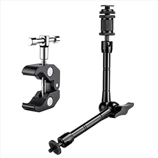 7 Inch or 11 Inch Articulating Magic Arm + Super Clamp for DSLR Rig Camera to LCD Monito, LED Video Light Camera Accessories