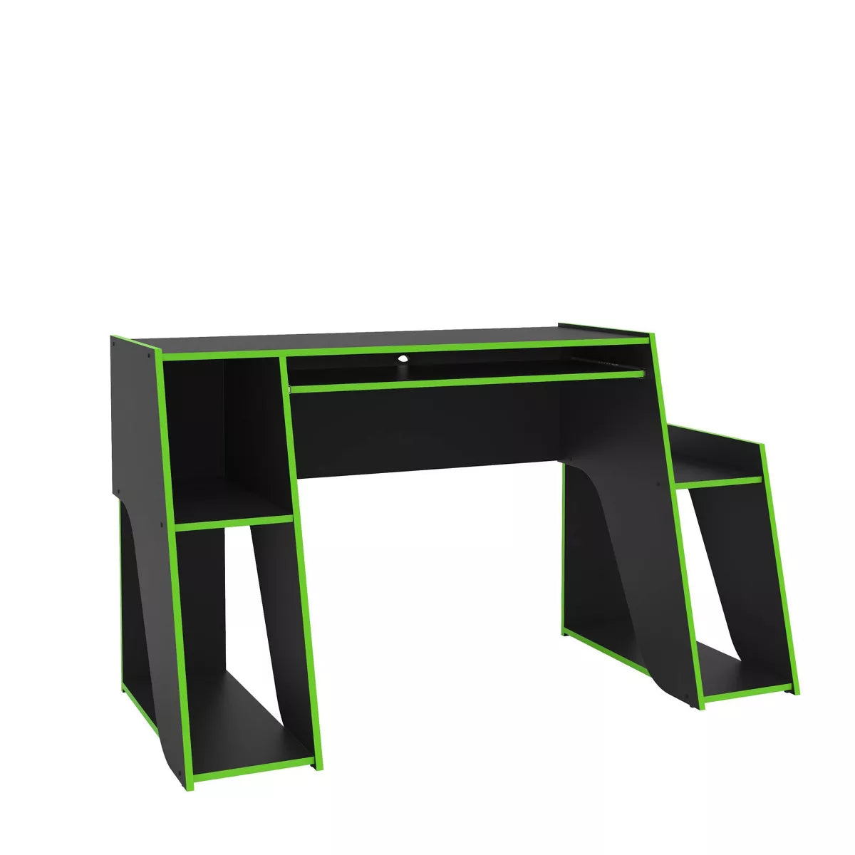 Mission Gaming Desk - Black/Green