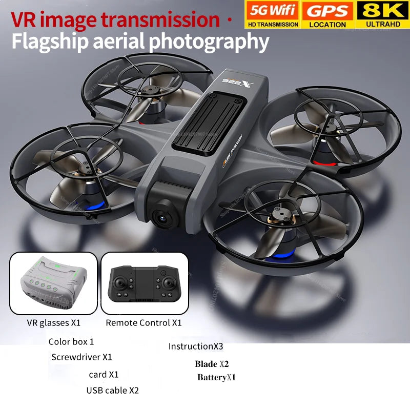NEW Original X266 Drone 8K WIFI GPS Professional HD Aerial Photography Remote Control Aircraft HD Dual Camera Quadcopter Toy UAV