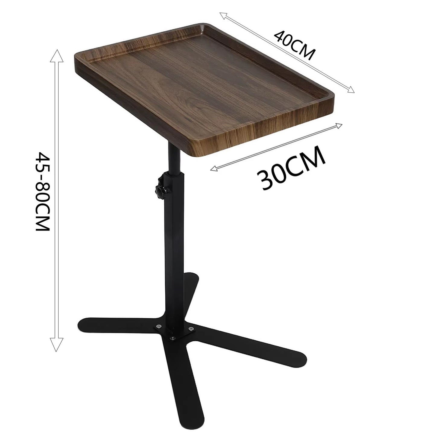 C Shaped Living Room Side Table Sofa Side Cabinet Mobile Coffee Table Simple Small Square Table Bedroom Bedside Table with Wheel