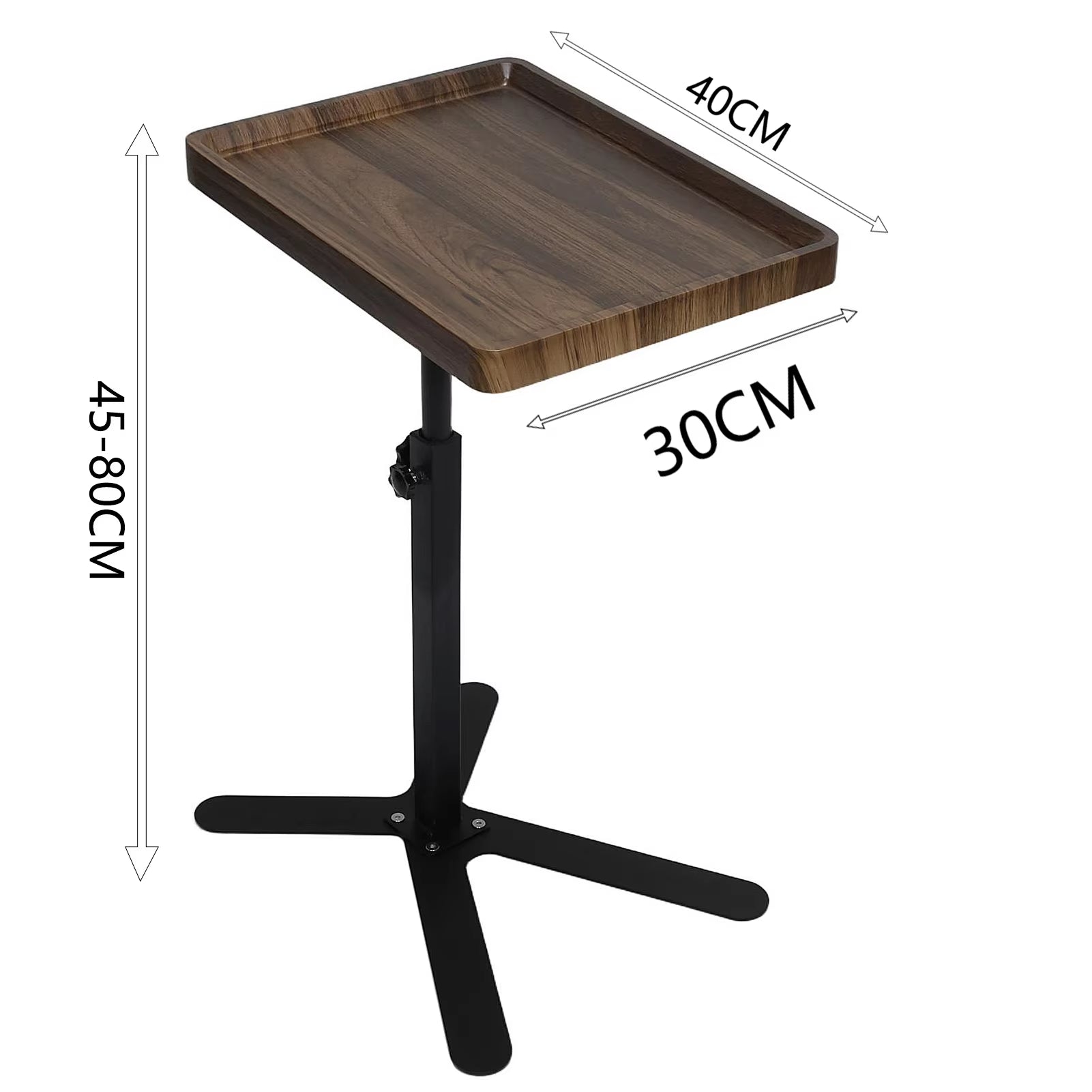 C Shaped Living Room Side Table Sofa Side Cabinet Mobile Coffee Table Simple Small Square Table Bedroom Bedside Table with Wheel