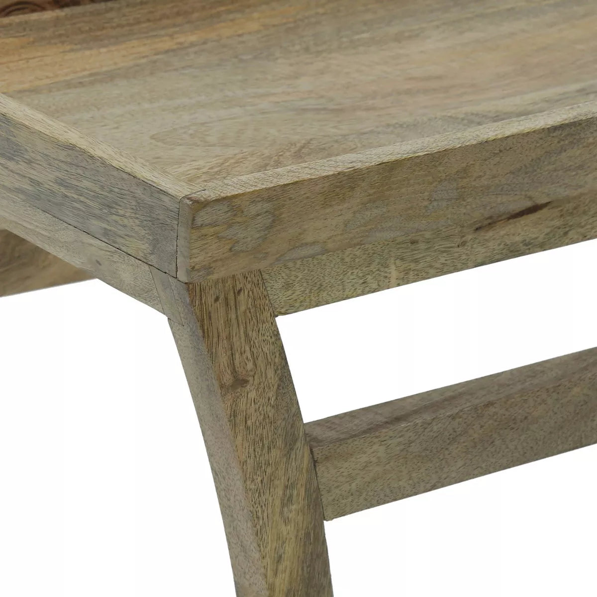Meagher Rustic Handcrafted Mango Wood Console Table Natural 