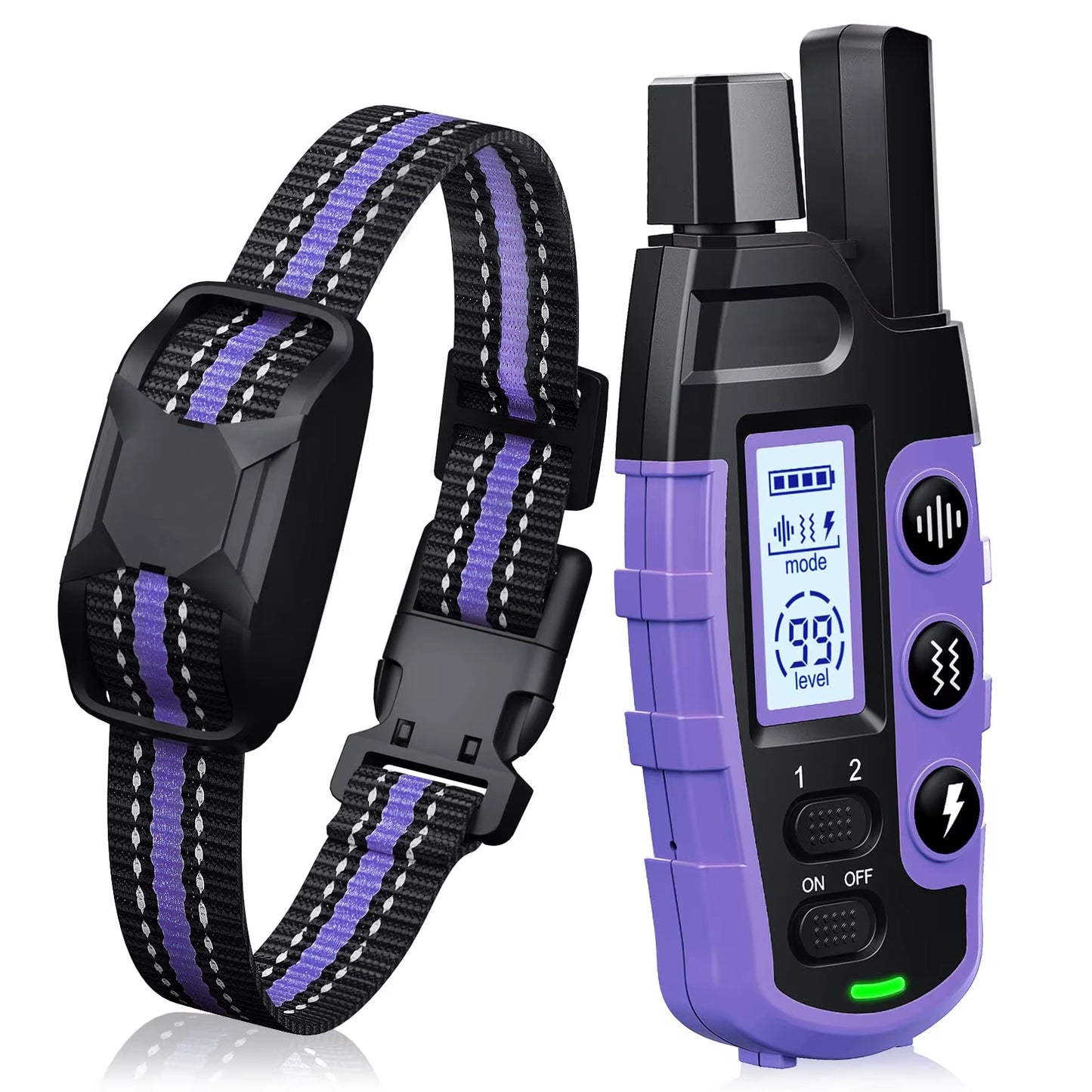 3300Ft Electric Dog Training Collar Remote Control Waterproof Pet Behaviorfor 5-120Lbs Puppy with Vibration Shock Beep