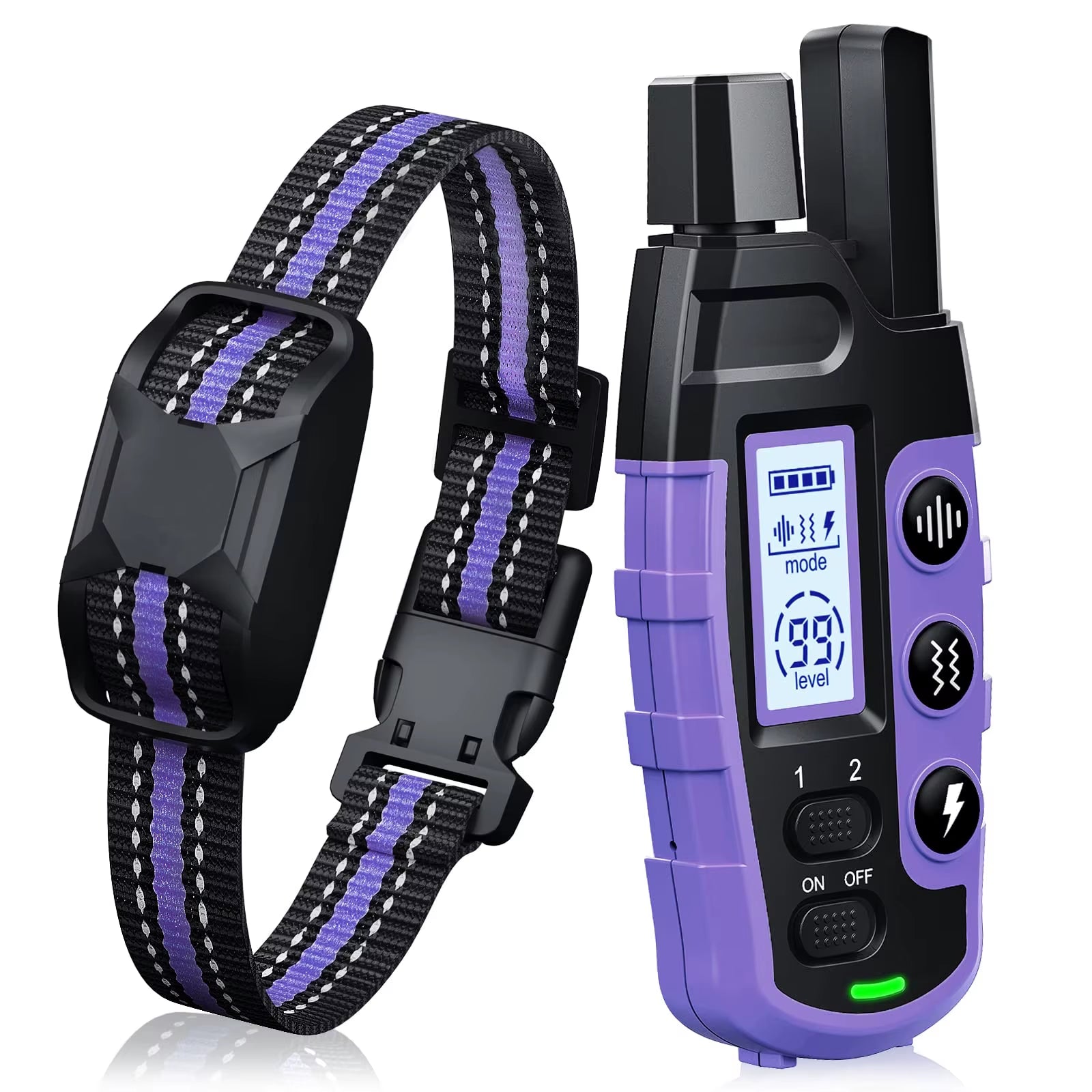 3300Ft Electric Dog Training Collar Remote Control Waterproof Pet Behaviorfor 5-120Lbs Puppy with Vibration Shock Beep