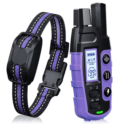 3300Ft Electric Dog Training Collar Remote Control Waterproof Pet Behaviorfor 5-120Lbs Puppy with Vibration Shock Beep