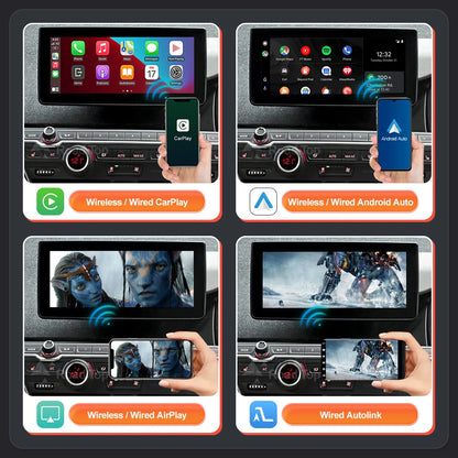 Wireless CarPlay and Android Auto Integration for BMW i3 I01 NBT EVO System (2013-2020) with AirPlay, Rear Camera, and Bluetooth GPS Support