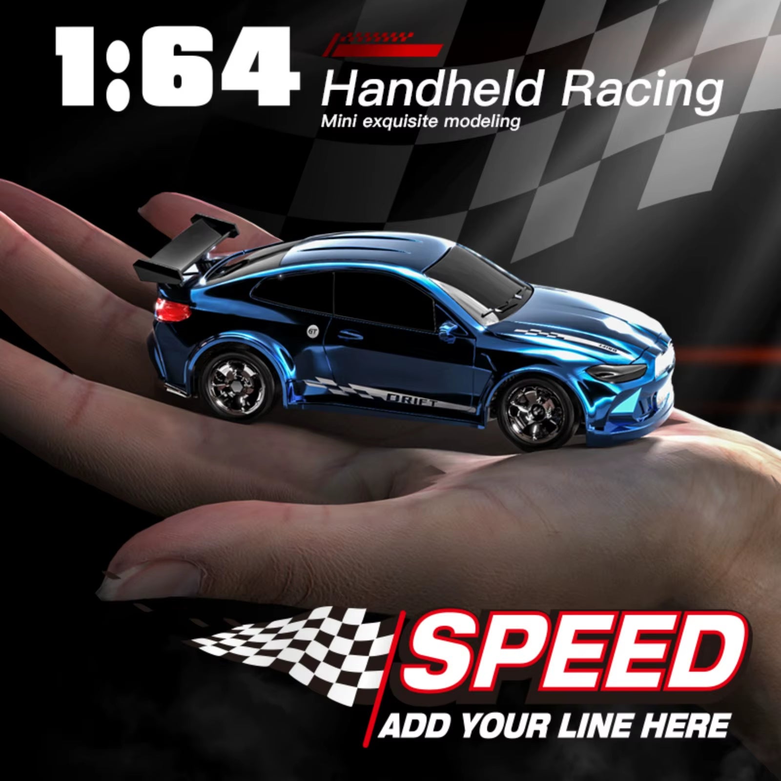 1:64 4WD RC Drift Car 2.4G High Speed Remote Control Racing Mini Car Full Proportions Desk Competition Toy Boy Ideal Gift