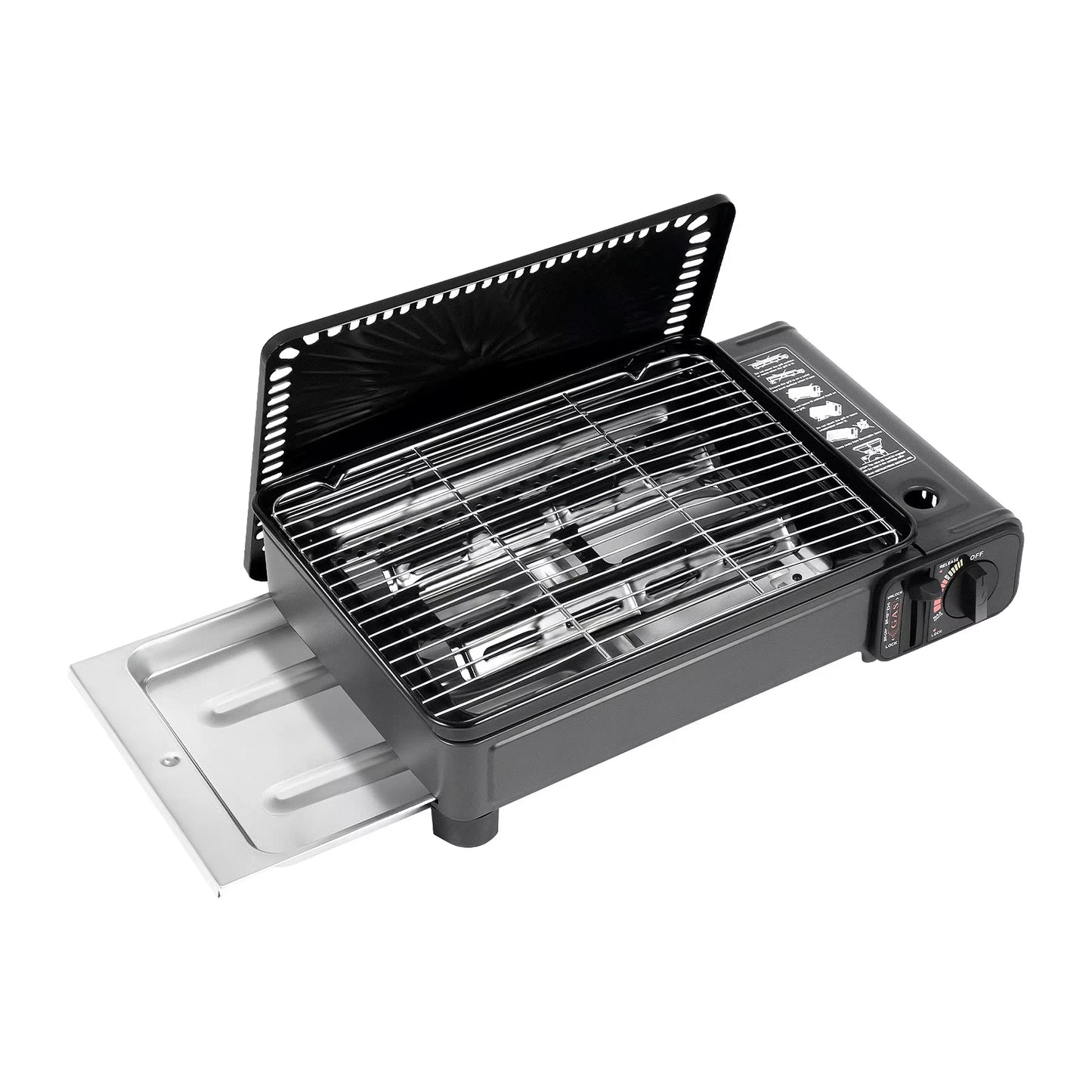 Portable Camping Grill Gas Stove Butane Gas Stove for Camping, Traveling, Trekking 0.25-0.3Mpa 41.5*28*11Cm