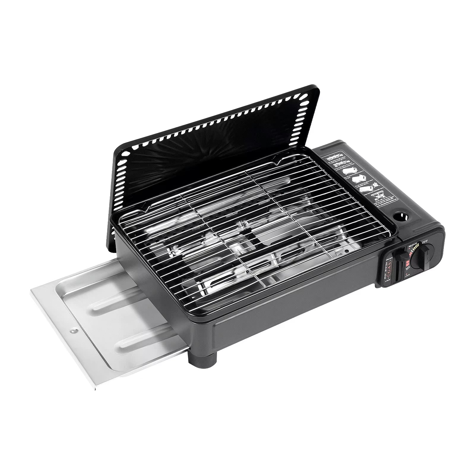 Portable Camping Grill Gas Stove Butane Gas Stove for Camping, Traveling, Trekking 0.25-0.3Mpa 41.5*28*11Cm