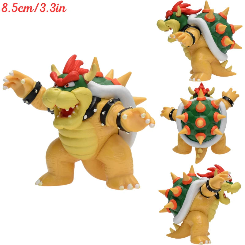 MARIO Series Princess Peach Bowser Cool PVC Action Figure Toys Mario Bros Koopa Troopa Donkey Kong Cappy Anime Model Dolls Gifts