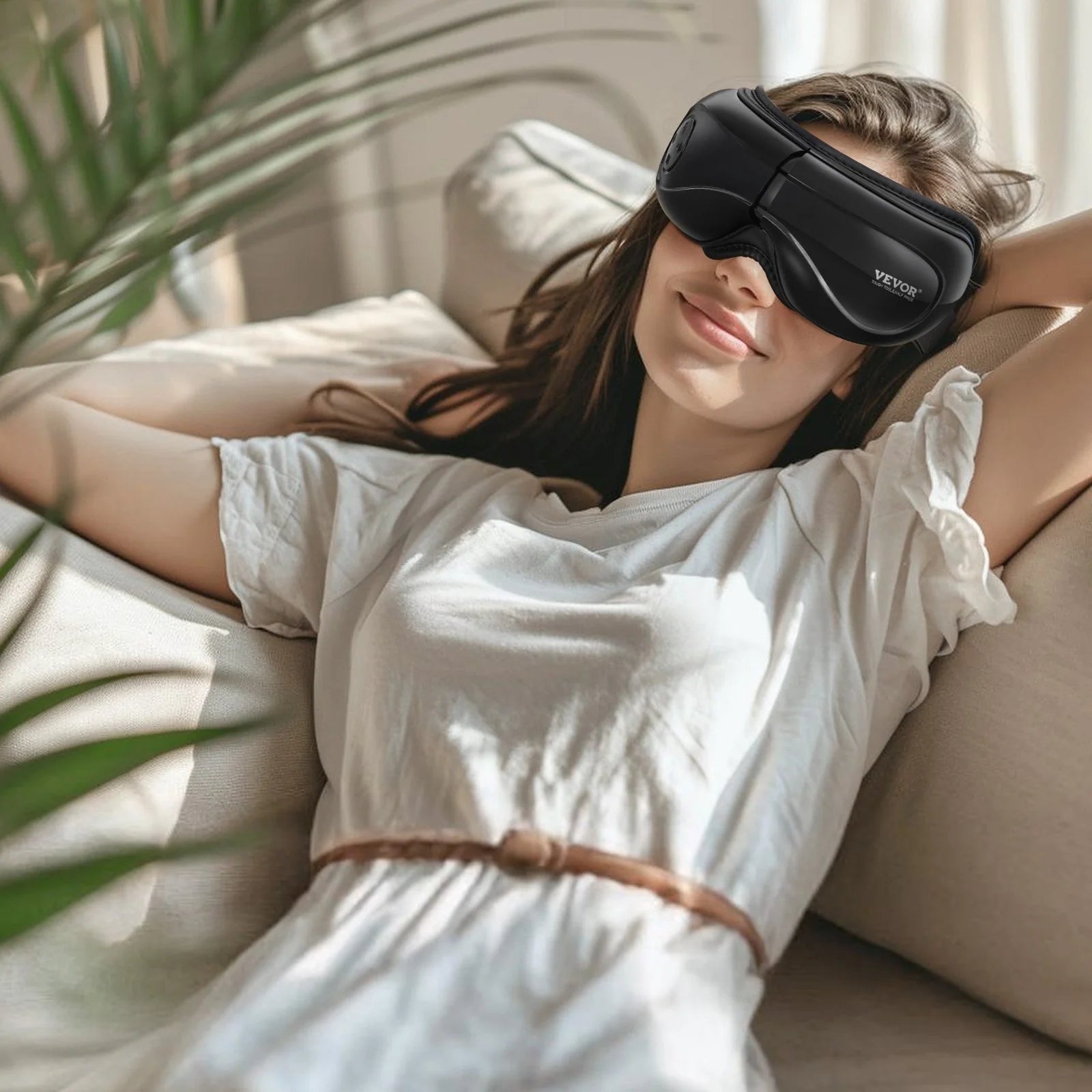 Eye Massager with Heat & Remote Eye Care Device 5 Modes Bluetooth Music