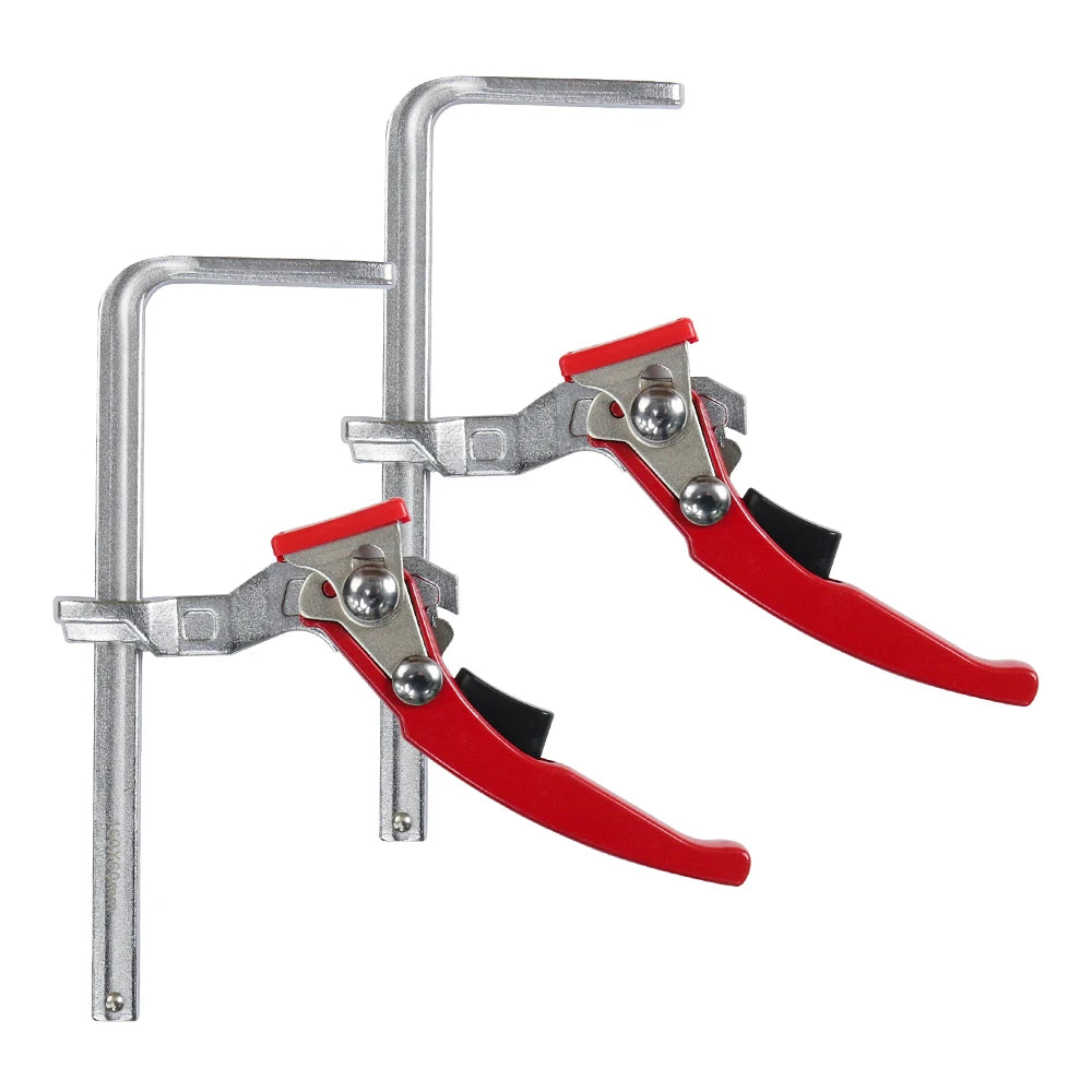 ALLSOME Set of 2 Ratcheting Table Clamps for Quick Release Track Saw and Guide Rail Systems
