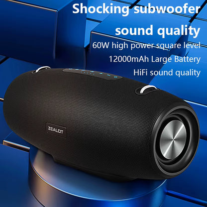 S67 Wireless Speaker Withshoulder Strap,Outdoor,Waterproof,Portable Speaker with Loud Stero and Booming Bass,40H Playtime
