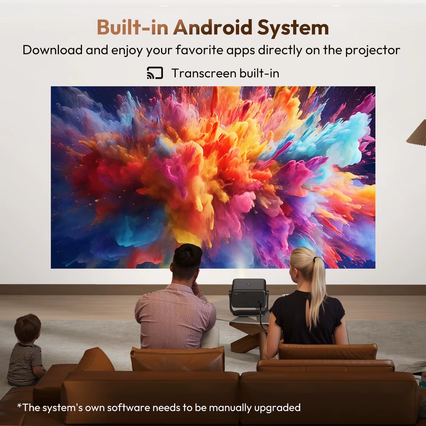 4K Projector Native 1080P AUTO Focus Wifi6 18000 Lumens Android Beamer HD Home Theater Cinema for Home