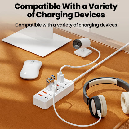 12-in-1 USB Charging Station with Fast Charging Capability and 1M Cord for Home and Office Use