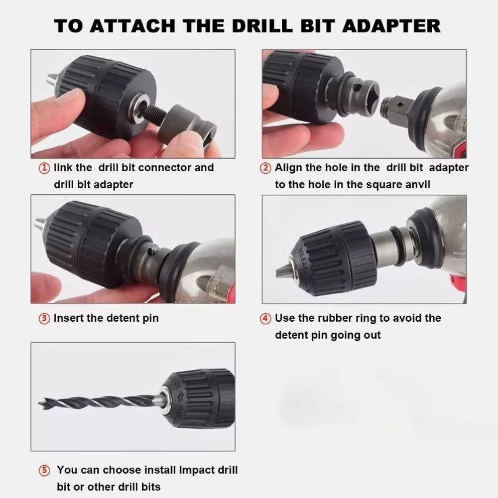 Brushless Impac Wrench 500N.M Electric Driver 1/2" Repair Cordless Screwdriver 4 Gears Power Tools for Milwaukee 18V Battery
