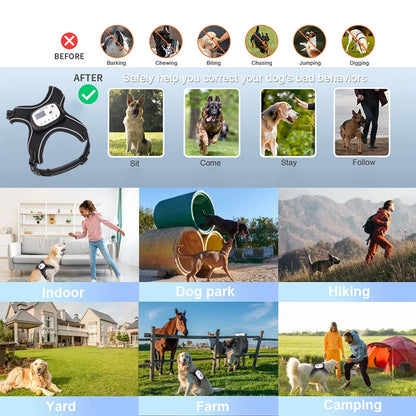 Advanced 5000Ft Wireless Electronic Dog Fence with GPS Technology and Adjustable Reflective Rechargeable Harness