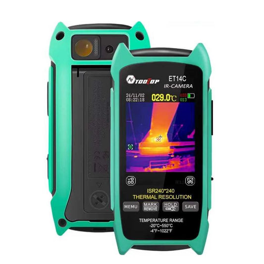 TOOLTOP ET14C+ 2.8Inch Thermal Imager 25Hz Home Thermal Imaging Camera Isr240X240 Thermography with Stand Electrical Fault Detect