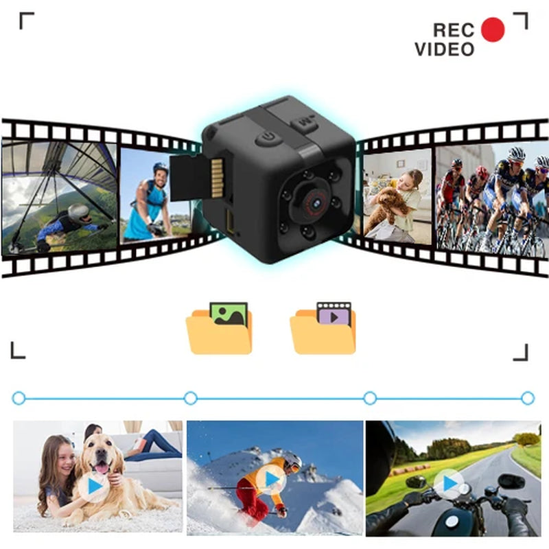 Mini Portable 1080P Full HD Security Camera for Indoor/Outdoor Surveillance with 32GB Card