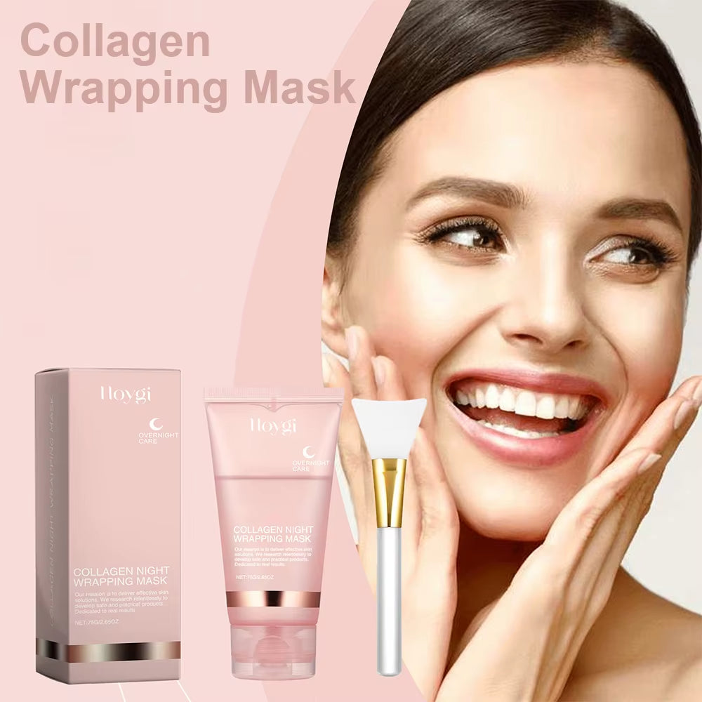 75G Hydrolyzed Collagen Peel-Off Facial Mask for Enhanced Elasticity, Hydration, and Dullness Reduction