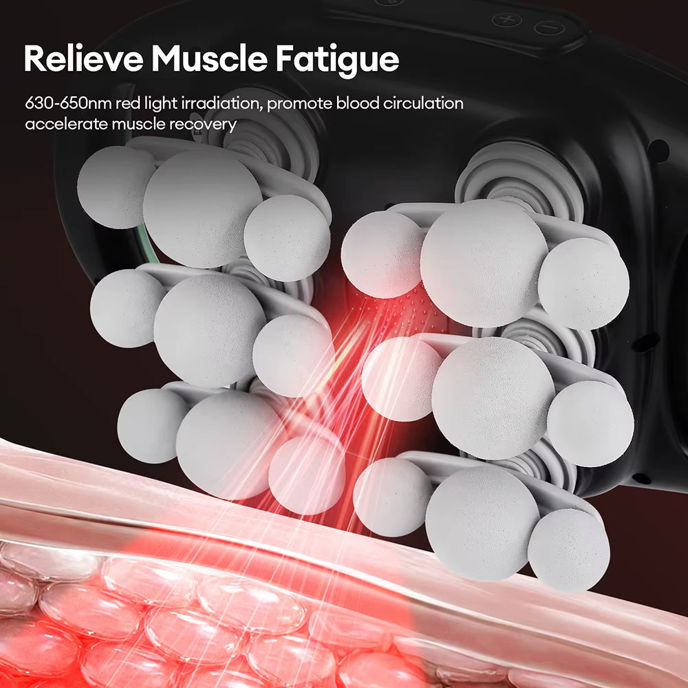 18/24 Heads Wireless Deep Tissue Massage Gun with Red Light Therapy for Muscle Relaxation - Ideal for Home Gym and Body Care