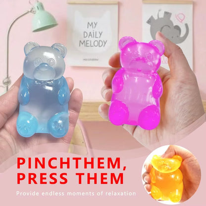 Mini Bear Maltose Squishy - Soft Slow-Rebound Stress Relief Ball, Sensory Fidget Toy for Anxiety and ADHD, Ideal Gift for All Ages