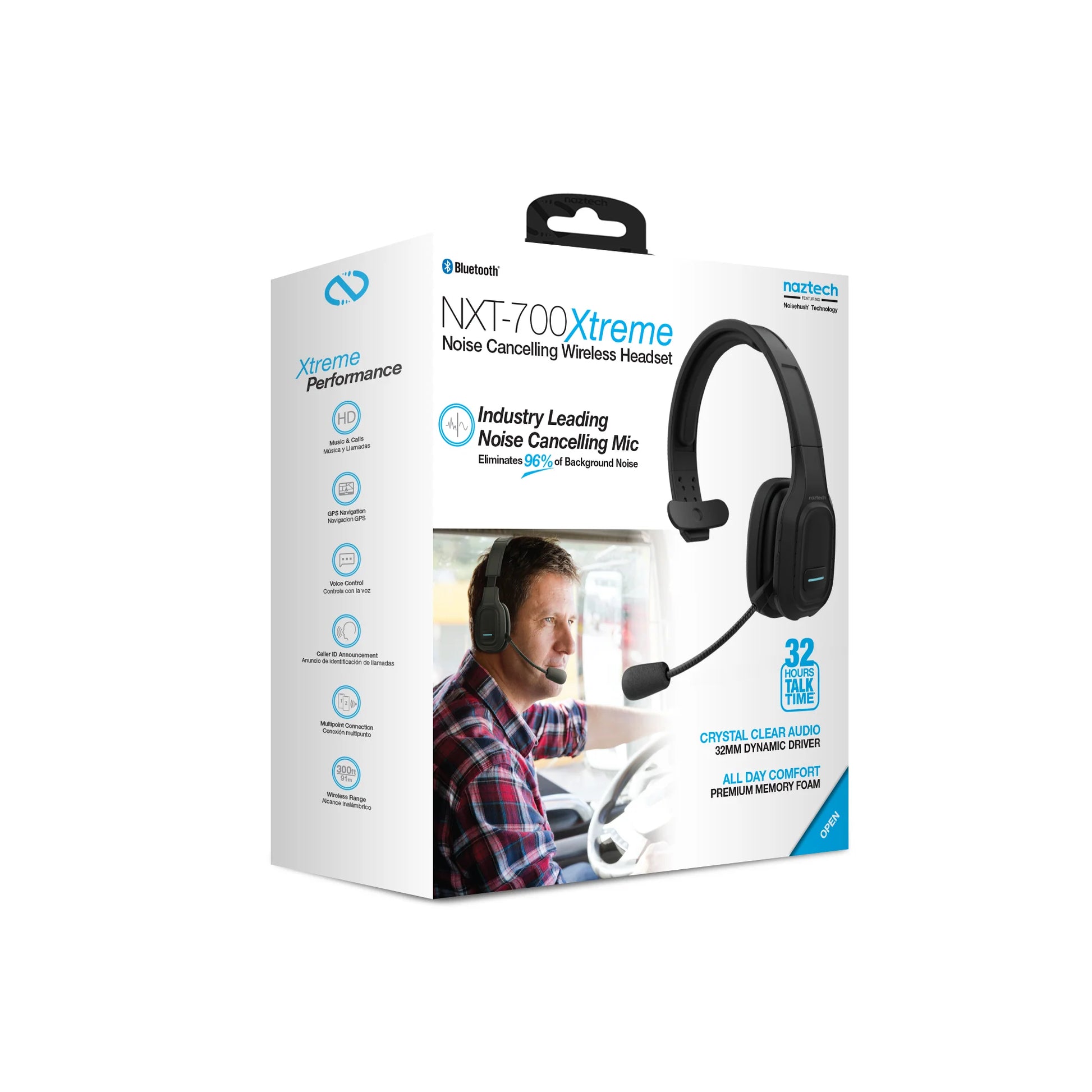 Naztech NXT-700 Xtreme Noise Cancelling Headset for Car Use