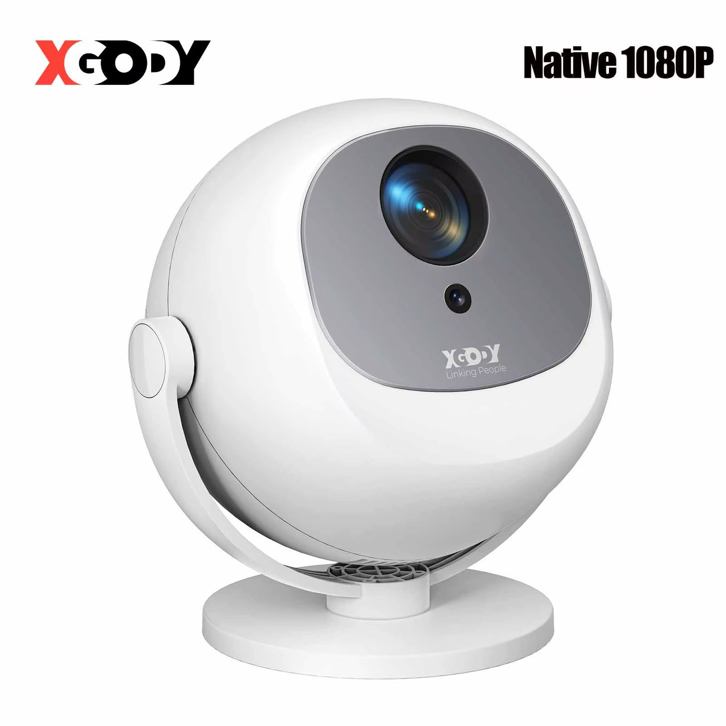 ​ 350 ANSI 4K Portable Android Projector Native 720P/1080P Wifi6 Bluetooth 50% Zoom Electric Focus for Home Theater