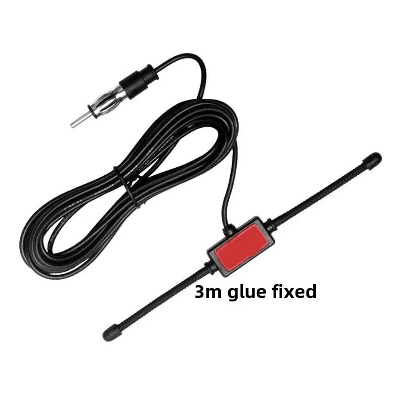 Car FM Dipole Antenna for Stereo and Boat Radio with Aerial Splitter Cable Adapter