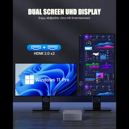 MLLSE G3 Mini PC Alder Lake N100 Windows 11 Pro  12Th DDR4 8/16GB RAM 256/512GB ROM Wifi 5 BT4.2 Desktop Computer Mini Pc