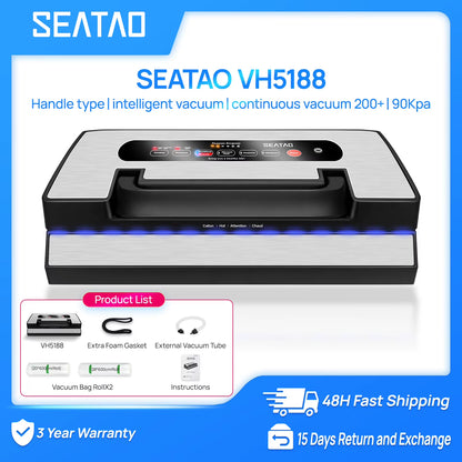 VH5188 Vacuum Packing Machine Built in Cutter&Storage Multifunction Automatic Vacuum Sealer Machine Commercial