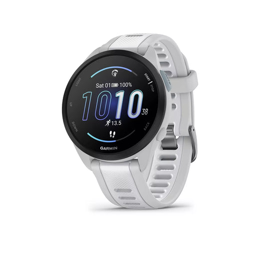 Garmin Forerunner 165 Smartwatch in Mist Gray and Whitestone