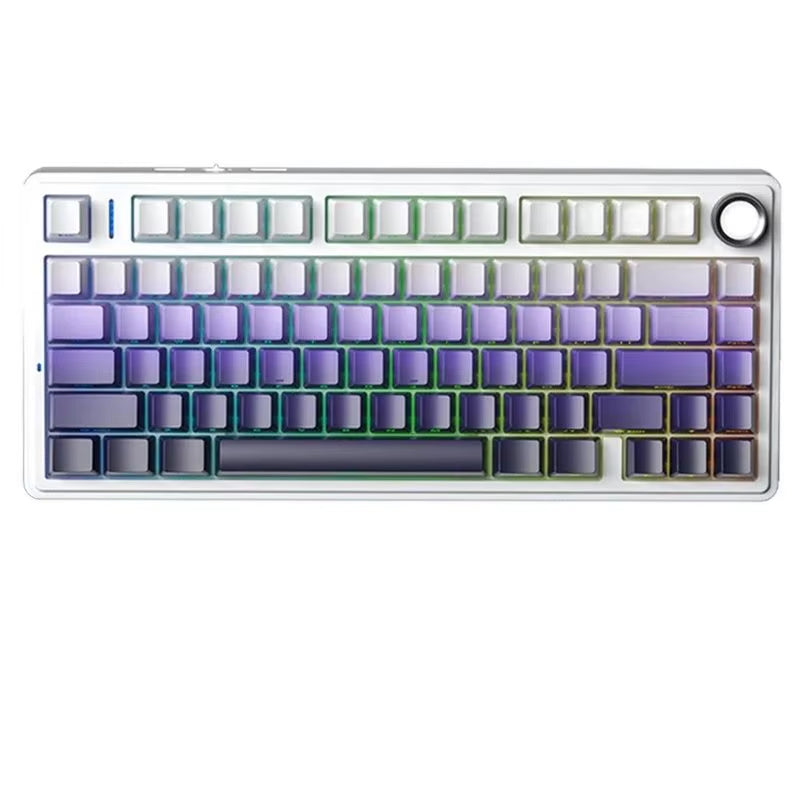 AULA F75 Pro Gasket Mounted Wireless Gaming Mechanical Keyboard RGB Customized 75% Layout Side-Engraving PBT Keycaps