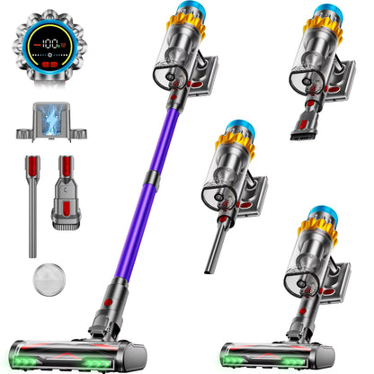 VAKERR X15 Pro 650W Cordless Vacuum Cleaner with 65KPA Suction Power for Pet Hair and Carpet - 70 Minutes Runtime for Efficient Household Cleaning