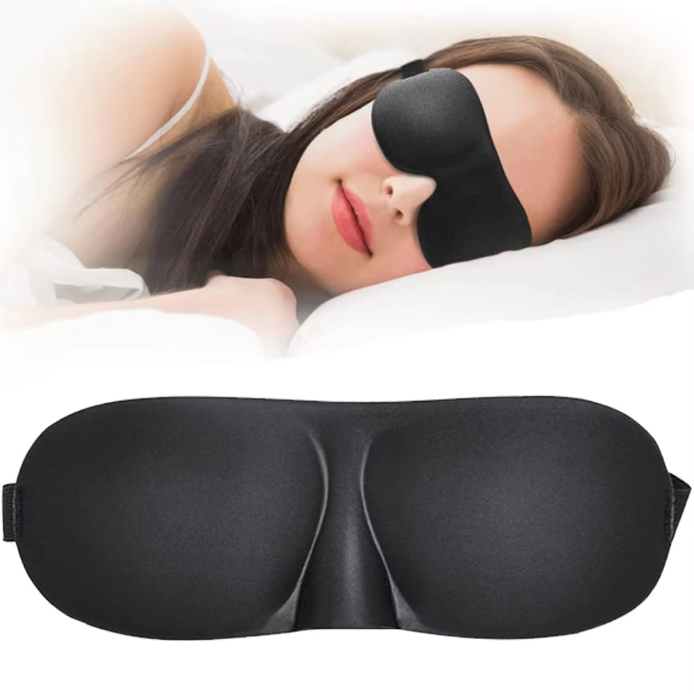 3D Padded Sleep Mask - Soft Eye Blindfold for Travel and Relaxation, Enhancing Comfort and Eye Health