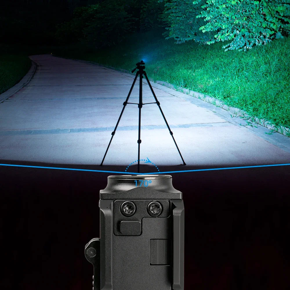 GM23 Tactical Led Flashlight 800LM USB Rechargeable Quick Release Lights for GL & 20Mm Picatinny Rail Tauru TX2