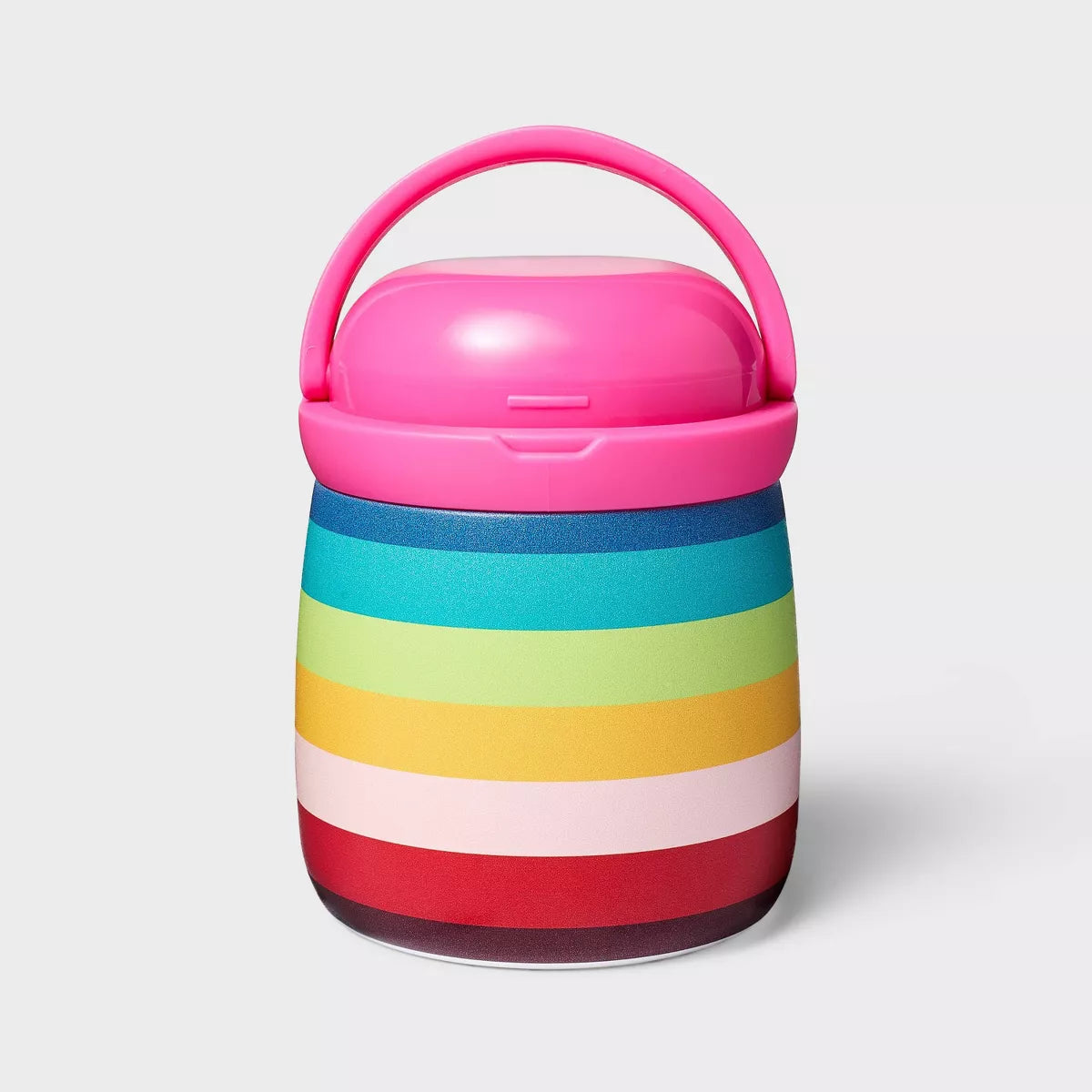 Rainbow Striped Insulated Stainless Steel Food Container for Hot and Cold Items