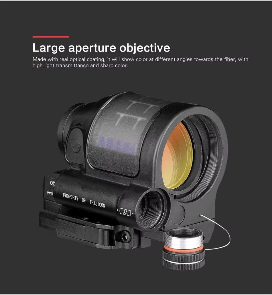 Solar-Powered 1X38 Red Dot Reflex Sight with Quick Detach Mount for Hunting Riflescope