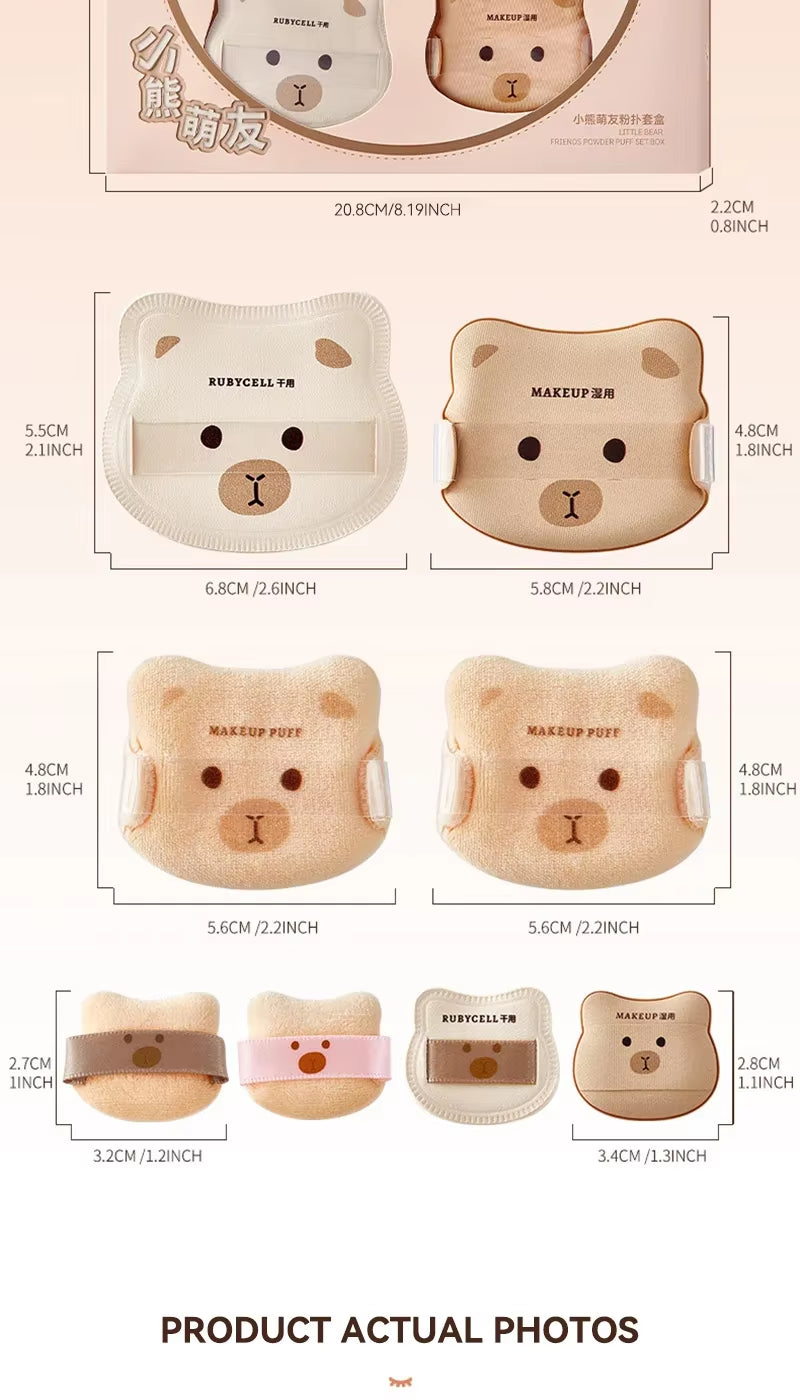 Dual-Use Soft Marshmallow Air Cushion Sponge Powder Puff for Liquid Foundation and Daily Cosmetic Application