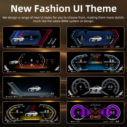 12.3-Inch Digital Instrument Cluster for BMW 5, 6, 7 Series and X3, X4, X5, X6 Models (F01, F07, F10, F15, F16, F18, F25, F26)