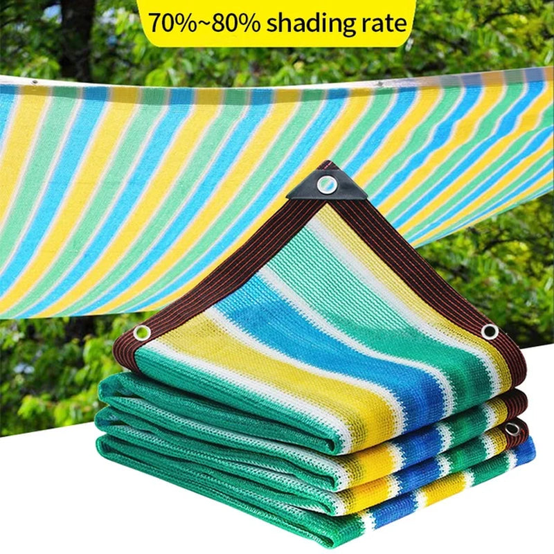 Rectangular Outdoor Sunshade Sail Canopy for Terrace, Car, Garden, Pool - Sun Shelter with Mesh Fabric