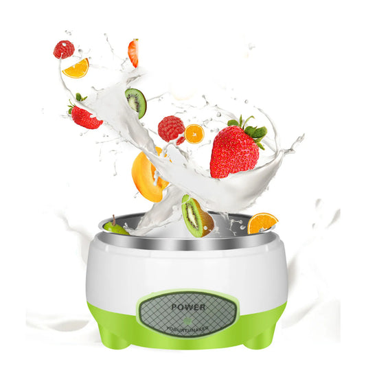 Stainless Steel Compact Yogurt Maker with Homemade DIY Yogurt Making Function