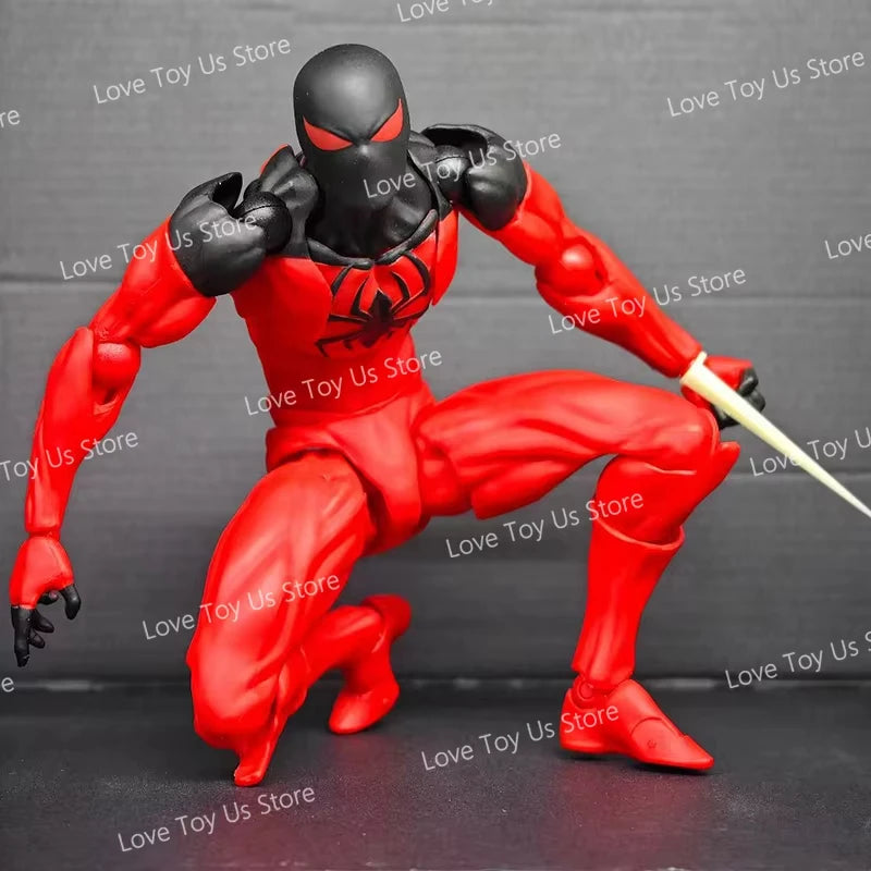 Spider-Man Symbiote Black Suit Action Figure - Scarlet Spider - Collectible Toy for Fans