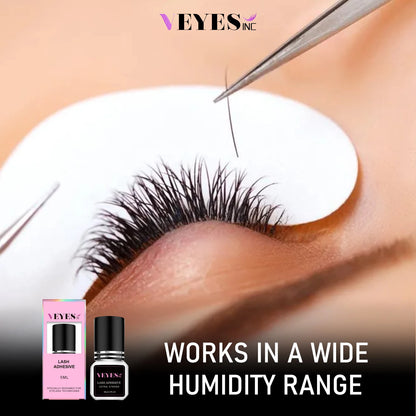 Veyes Inc 5ml Eyelash Extensions Adhesive - Fast Drying (0.5 Seconds) with 7 Weeks Retention for Volume Makeup Applications
