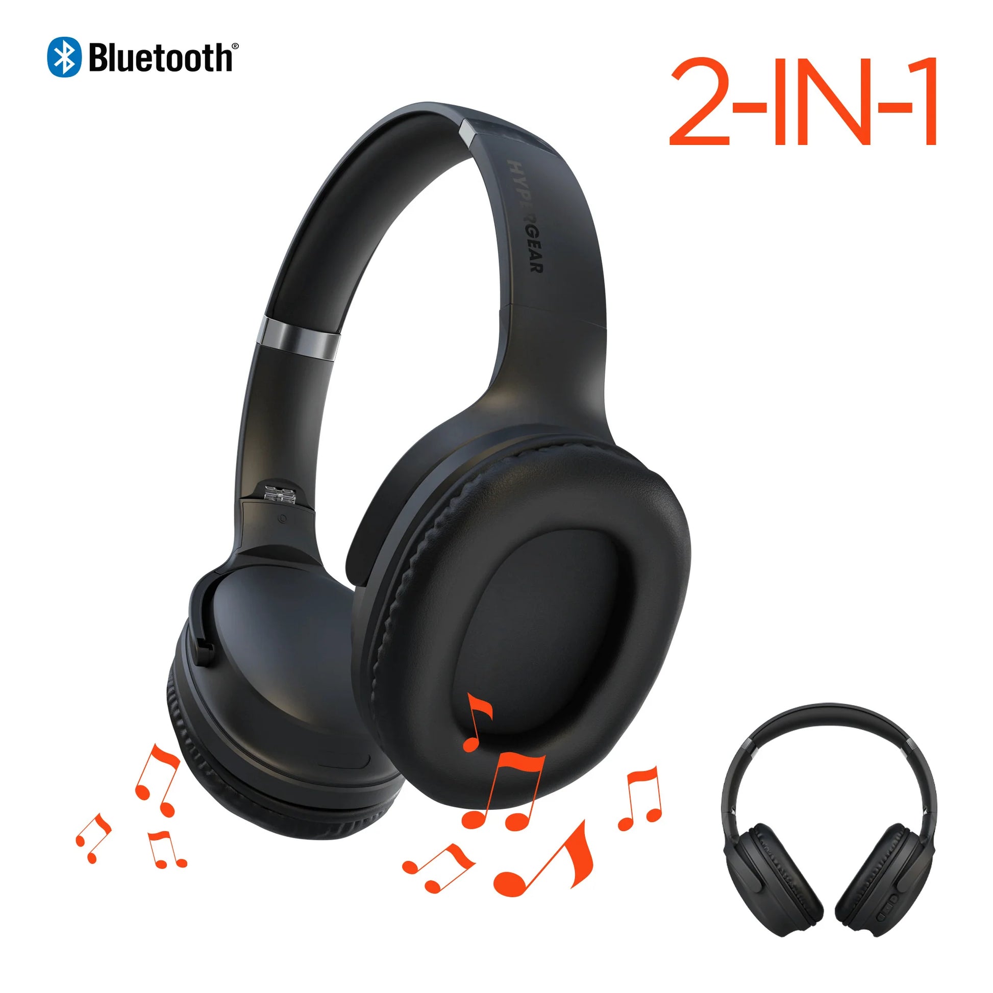 Hypergear Flip 2-In-1 Headphones plus Speaker