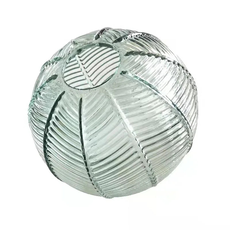 Nordic Glass Pendant Light Green Leaf Pattern Lighting for Living Room Dining Room Hotel Study Bedroom Indoor Decorative Fixture